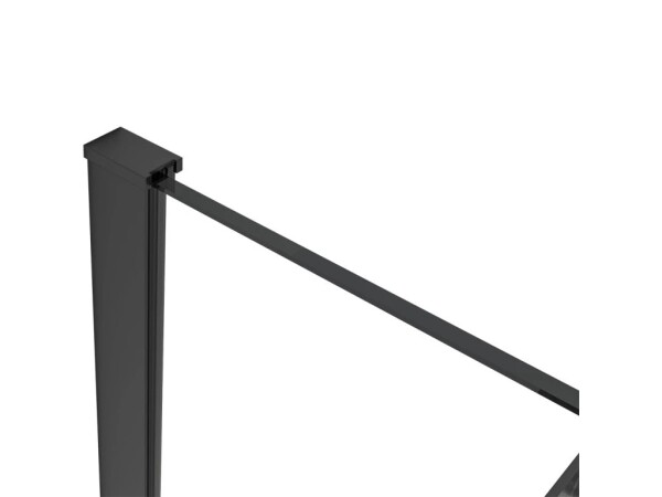 CERANO Profil pro sprchové zástěny Walk-in Onyx - 8 mm - černá matná - 15 mm