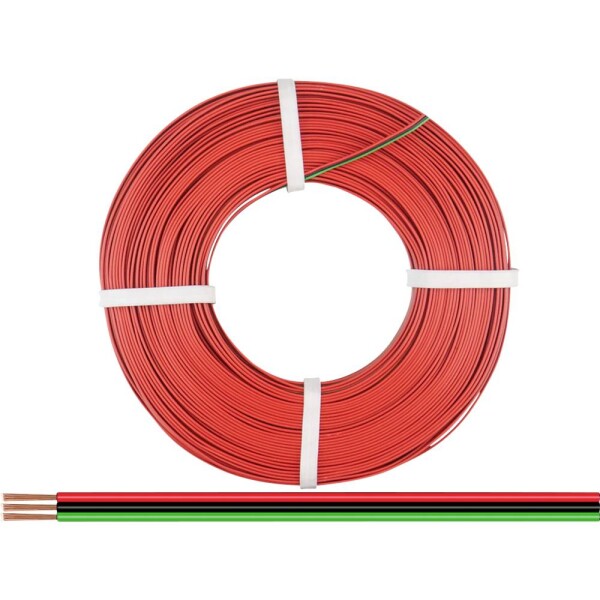 Donau Elektronik 318-014-50 lanko/ licna 3 x 0.14 mm² + 3 x 0.14 mm² červená, zelená, černá 50 m
