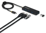 StarTech černá / USB-C hub / 4x USB-A / USB 3.2 Gen 1 / 5 Gb/s (H5C4A-USB-HUB-2)