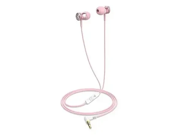 Havit E303P růžová / sluchátka do uší s mikrofonem / jack 3.5mm (HV-E303PP)