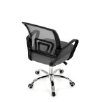 Dětská židle, výškově nastavitelná, šedá síťovina, KA-L103 GREY