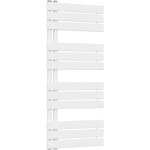CERANO - Koupelnový radiátor Theo - asymetrické připojení 50mm - 575 W - bílá lesklá - 1200x500 mm CER-062725