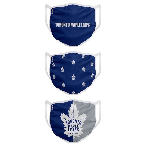 Roušky Toronto Maple Leafs NHL FOCO - set 3 kusy EU Velikost: dospělá velikost