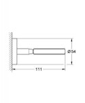 GROHE - BauCosmopolitan Držák skleničky/mýdelníku, chrom 40585001