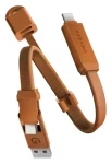 Energea Sheath Key 2v1 oranžová / Nabíjecí a datový kabel na klíčenku / USB-C / 60 W / 15 cm (CBL-SHTHKEY-ORG015)