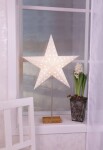 Eglo 410297 - STAR TRADING Stolní lampa Kombi Shade/Star Leo, šedá barva, bílá barva, přírodní barva, dřevo, kov, plast