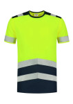 T-Shirt High Vis Bicolor tričko unisex fluorescenční žlutá M