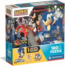 Clementoni 29797 Puzzle Ježek Sonic v akci 180 dílků