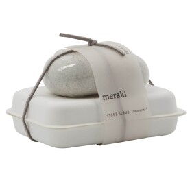 Meraki Kosmetická sada mýdla a pemzy Lemongrass, bílá barva