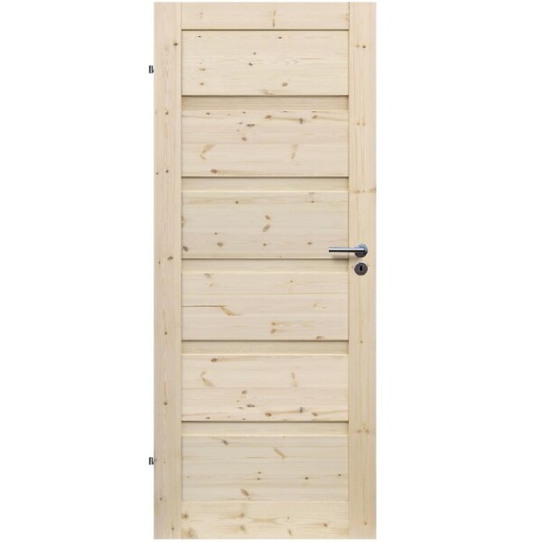 Interiérové dveře Wezuwiusz plné 60L sukaté nelakované