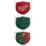 Roušky Minnesota Wild FOCO - set 3 kusy Velikost: dospělá velikost