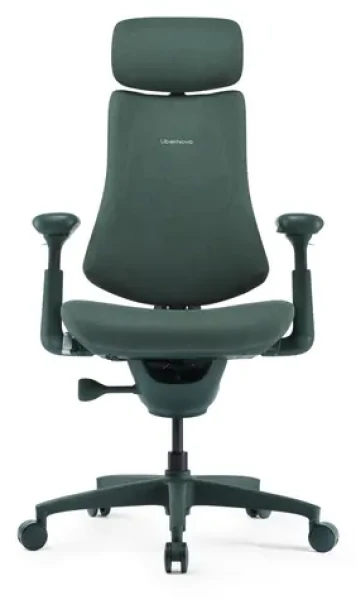 LiberNovo Omni mechově zelená / Ergonomická židle / motorická masáž / 4 polohy náklonu / nosnost 136 kg / 48 cm (CP-GW-0000015-00-02)