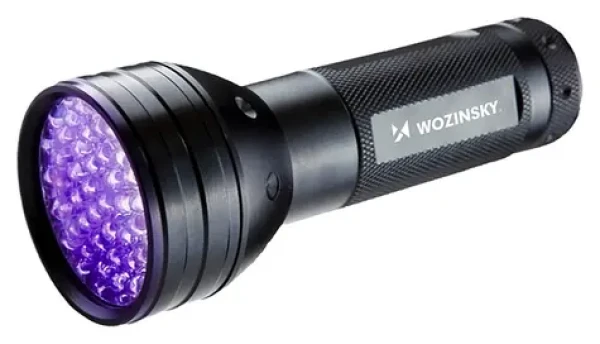 Wozinsky WLT-51L černá / UV svítilna / detekce stop / IP65