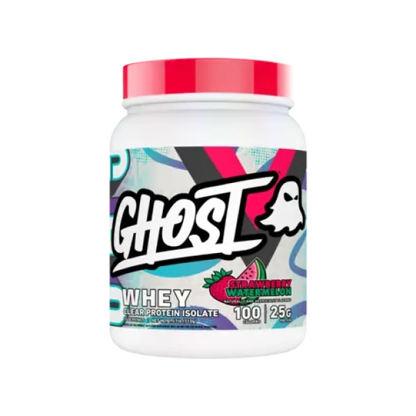 Clear Whey - Ghost (vodní meloun jahoda, 640 g) (122284-2-640g-watermelonstrawberry)
