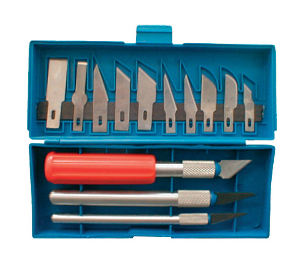 Sada skalpelů TIPA 13ks - rozbaleno - natržený obal