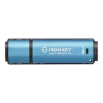Kingston IronKey Vault Privacy 50 128GB modrá / Flash Disk / USB 3.0 / čtení: až 250MBs / zápis 180MBs / 256bit AES (IKVP50/128GB)