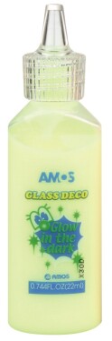 Amos Glass Deco 22 ml svítící žlutá