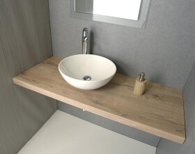 SAPHO - AVICE deska pod umyvadlo 100x50cm, tl.5cm, dub Rover AV104