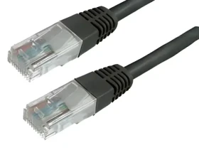 MediaRange Cat6 S/FTP 1 m černá / Patch kabel / RJ-45 konektory / pozlacené kontakty (MRCS119)