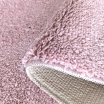 DumDekorace Shaggy koberec s vysokým vlasem růžový Šířka: 120 cm | Délka: 170 cm