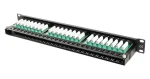 Lanberg černý / Patch panel / 48 portů / Cat6 / UTP / 1U / 19" (PPU6-1048-B)