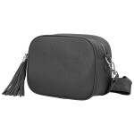 Stylová dámská koženková crossbody kabelka Danika, tmavě šedá