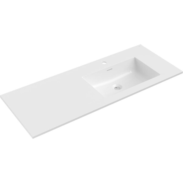 MEXEN - Otis umyvadlo zapuštěné do desky pravá 121 x 46,5, bílá lesk 25181200P