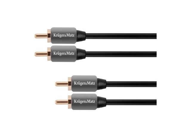 Kabel 2x Cinch konektor/2x Cinch konektor 1,8m KRUGER & MATZ KM0305