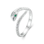 Stříbrný prsten Royal Snake, stříbro 925/1000, had, nastavitelná Stříbrná