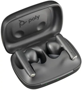 Poly Voyager Free 60 UC černá / bezdrátová sluchátka do uší / mikrofon / BT 5.3 / USB-A / IP54 / ANC (220756-01)