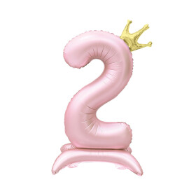 Číslo stojící 82CM růžová s korunkou 02 (vzduch) - Albi