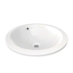 IDEAL STANDARD - Connect Umyvadlo zápustné, průměr 48 cm, bez otvoru pro baterii, bílá E505401