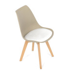 Židle jídelní, cappuccino plast, CT-X7055 CAP