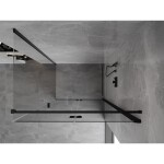 MEXEN/S - Mist-F sprchový kout skládací dveře pravá 90 x 110, transparent, černá 8A6T-090-110-70-00-P