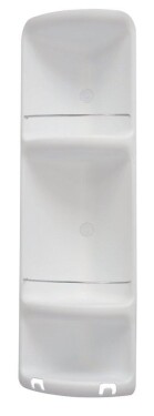 Gedy Caesar Třípatrová rohová polička do sprchy 226x710x160 mm, ABS plast, bílá, 7081