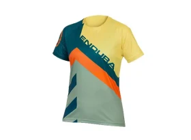 Endura SingleTrack Print Tee LTD dámský dres krátký rukáv Deep Teal vel. S