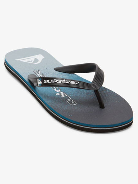 Quiksilver MOLOKAI ART II BLACK/BLUE/GREY pánské žabky