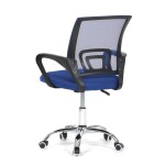 Dětská židle, výškově nastavitelná, modrá síťovina, KA-L103 BLUE