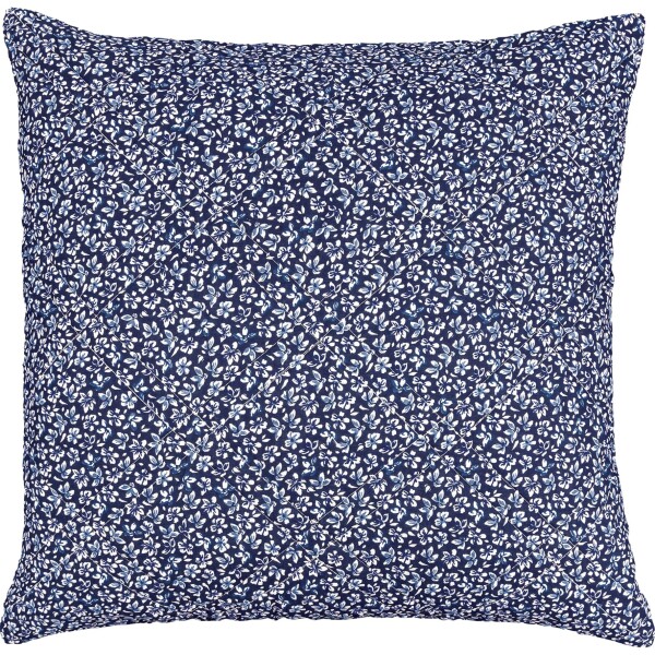 GREEN GATE Prošívaný povlak na polštář Dahla Blue 50 x 50 cm, modrá barva, textil