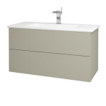 Dřevojas - Umyvadlová skříňka VARIANTE SZZ2 100 (umyvadlo Euphoria) - M05 Béžová mat / M05 Béžová mat 190200