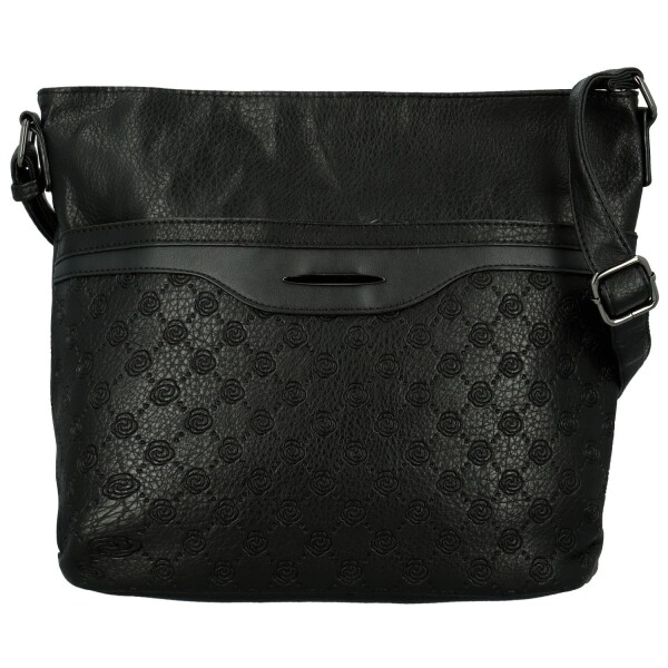 Módní dámská koženková crossbody kabelka Blandina new, černá