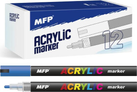 Akrylový popisovač 4 mm - modrý tmavý