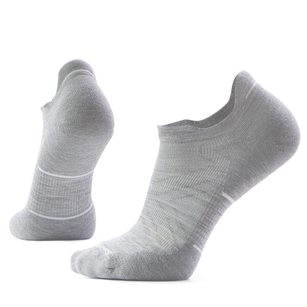Unisex merino běžecké ponožky SMARTWOOL Run Targeted Cushion Low Ankle Socks, Light Gray velikost: 38-41 (M)