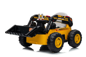 Mamido Dětský elektrický nakladač CAR-26A žlutý | 4x4 | RC 2.4Ghz | EKO kůže | 12V10Ah