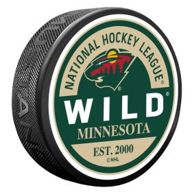 Mustang Puk Minnesota Wild NHL Block Textured Puck