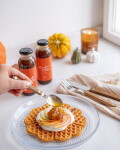 Bella Rose Sirup s Pumpkin Spice kořením 250 ml, oranžová barva, sklo