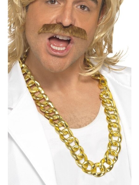 Smiffys.com Náhrdelník - Řetěz na krk zlatý
