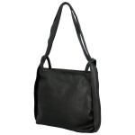 Trendy dámský kožený kabelko-batoh Ruoxi, černý