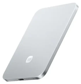 Xiaomi UltraThin Magnetic Power Bank 5000 Glacier Silver / Powerbanka / 5 000 mAh / 15W bezdrátově / 22,5W kabelově (74495)
