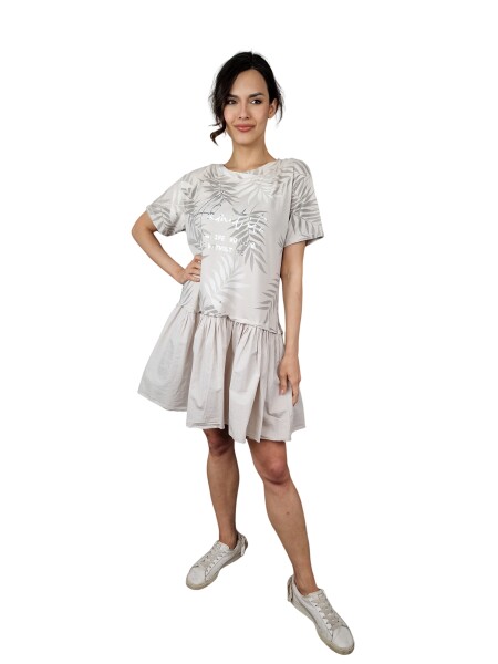 HOSH Šaty Esme Velikost: UNI, Barva: Béžová